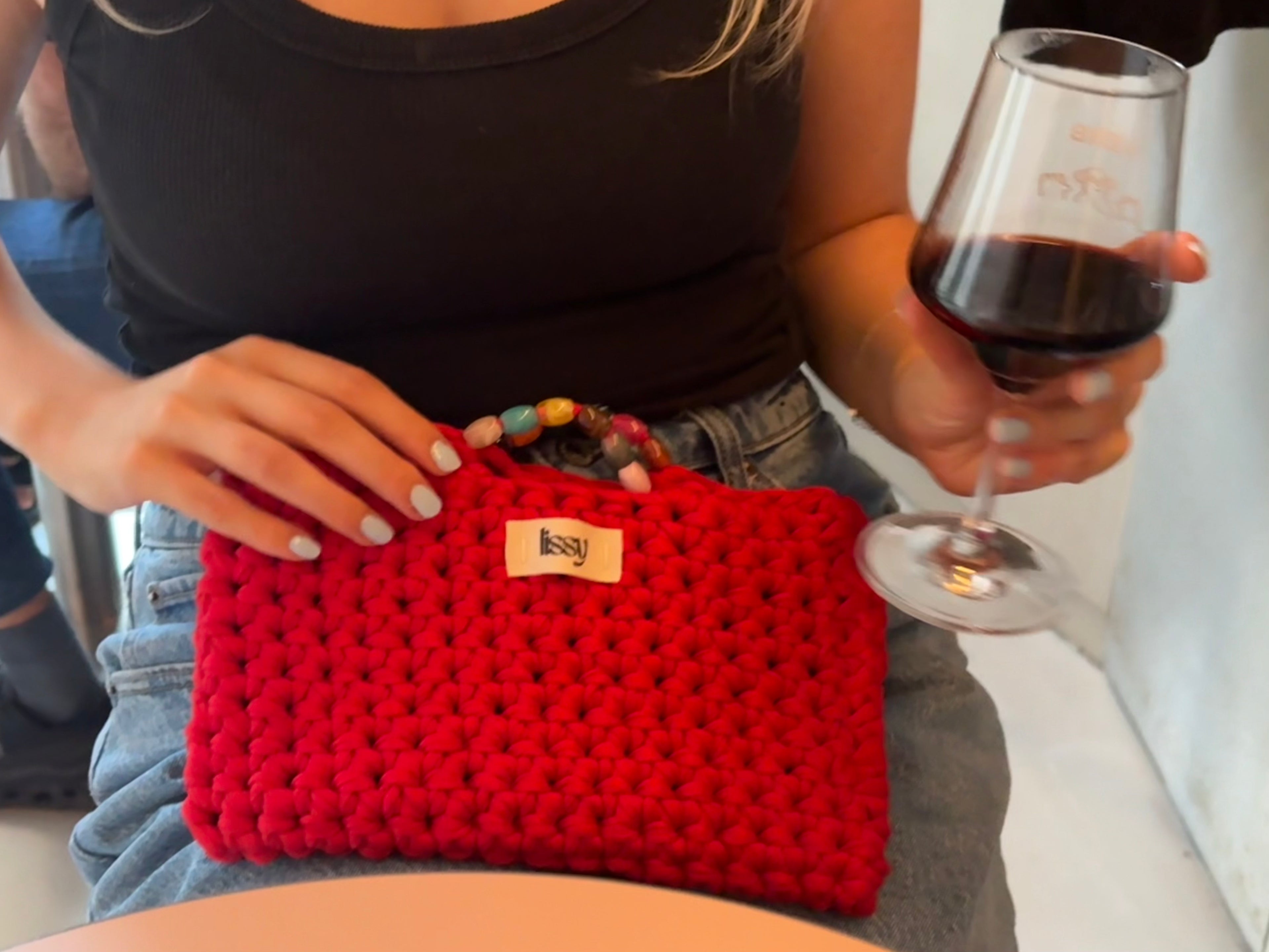 The Bead Bag - Cherry