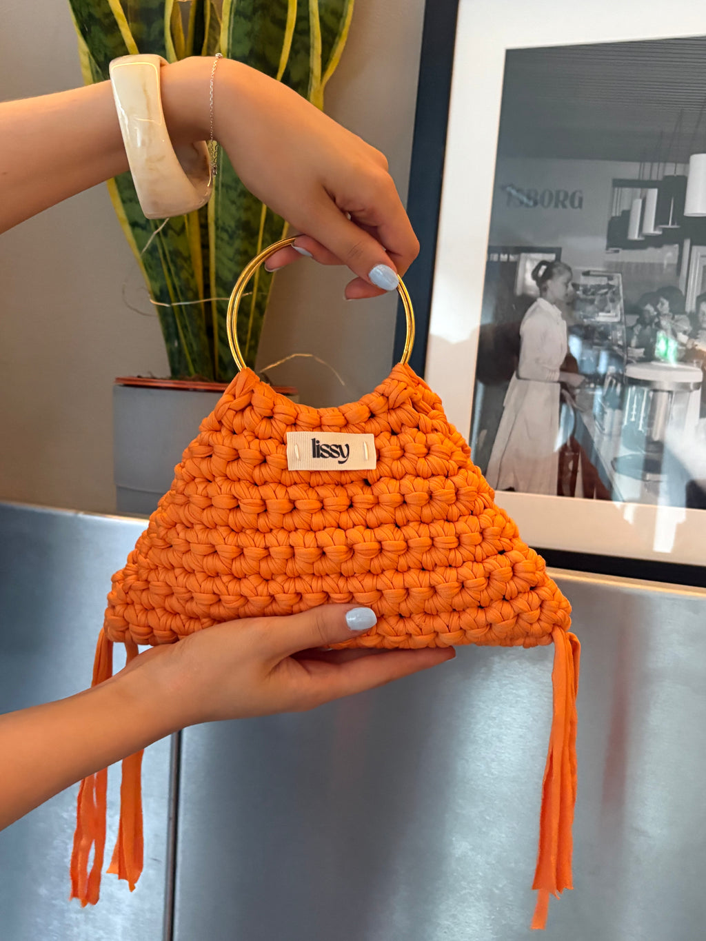 The Hoop Bag - Tangerine
